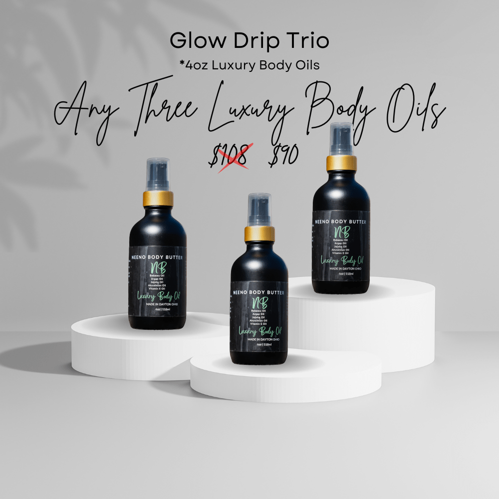 Glow Drip Trio | 3 Luxury Body Oils Bundle | Neeno Body Butter
