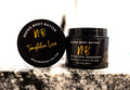 Temptation Love whipped body butter in a Neeno Body black jar on a marble countertop