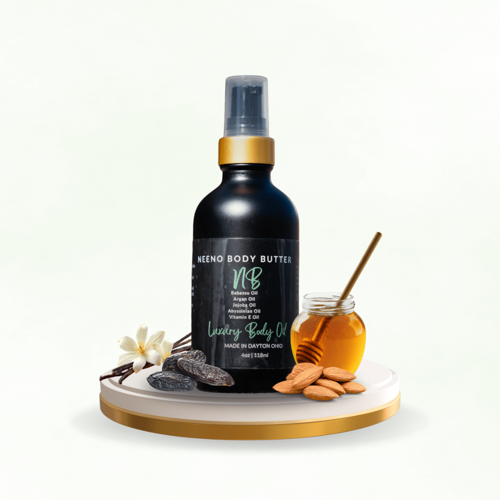 Honey Love Luxury Body Oil | Neeno Body Butter | Vanilla and Almond