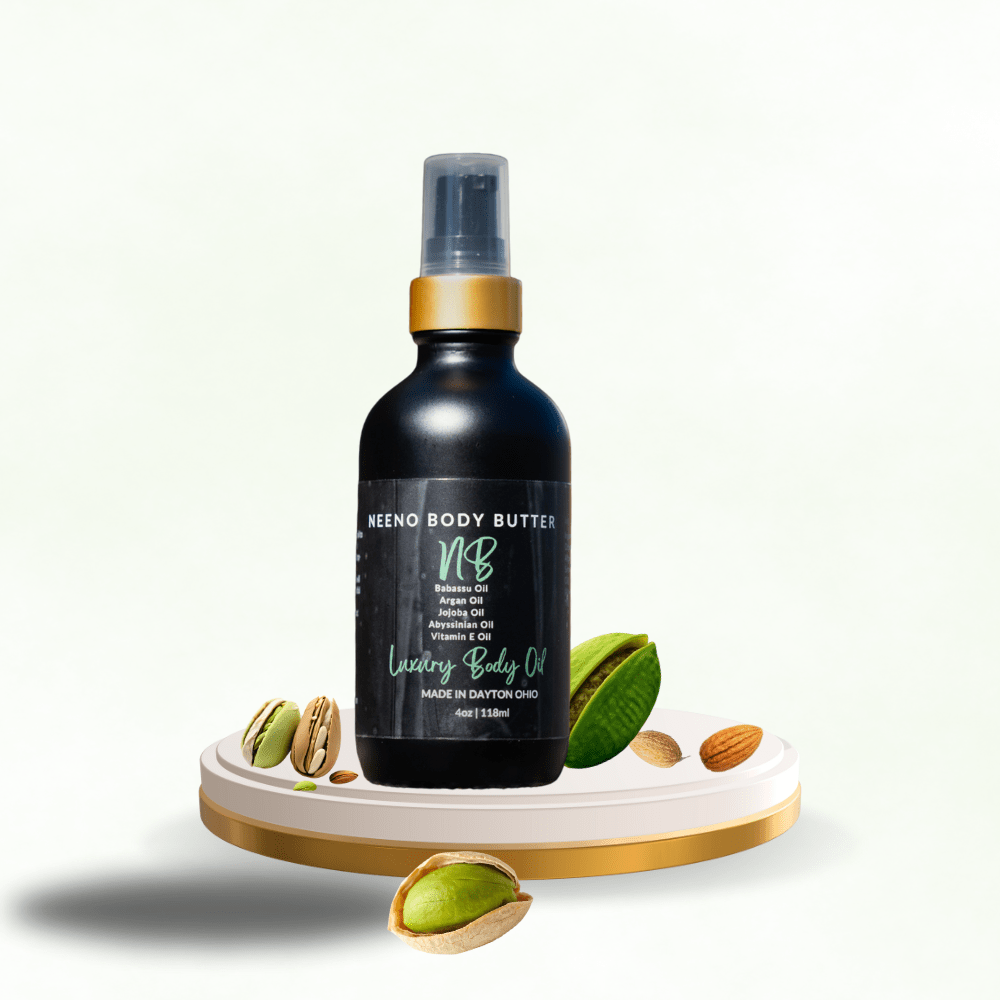 My Love Luxury Body Oil | Neeno Body Butter | Pistachio and Almond
