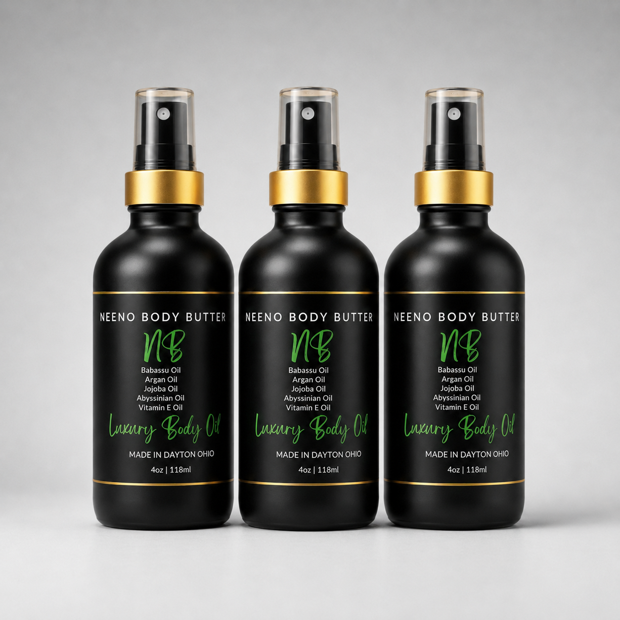 Glow Drip Trio | 3 Luxury Body Oils Bundle | Neeno Body Butter