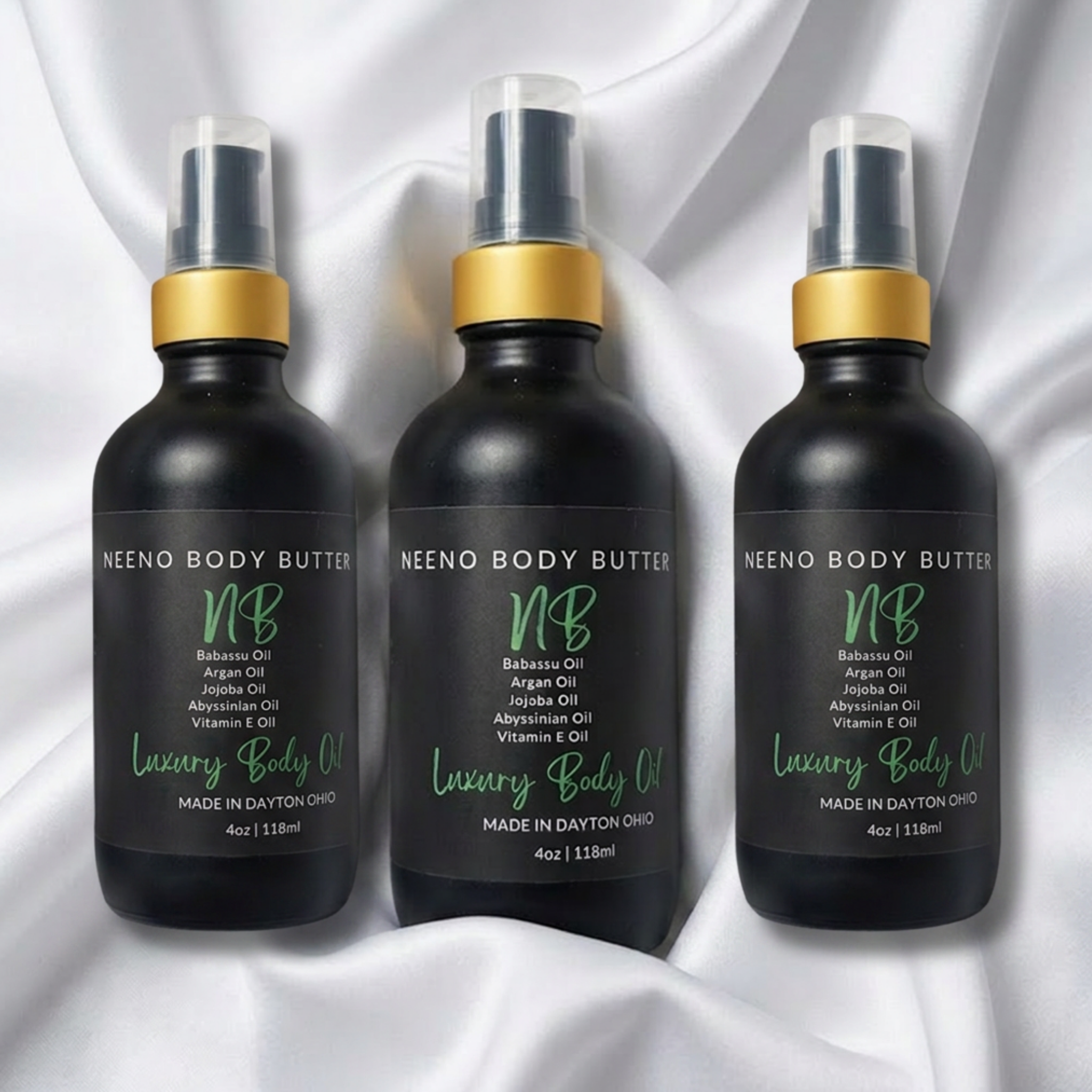 Glow Drip Trio | 3 Luxury Body Oils Bundle | Neeno Body Butter