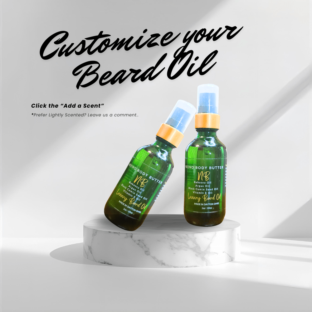 Natural Love Luxury Beard Oil | Unscented (or Add a Scent)  | Neeno Body Butter