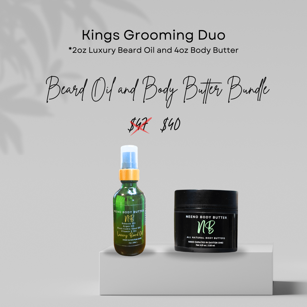 King's Grooming Duo | Beard Oil and Body Butter for Men | Neeno Body Butter