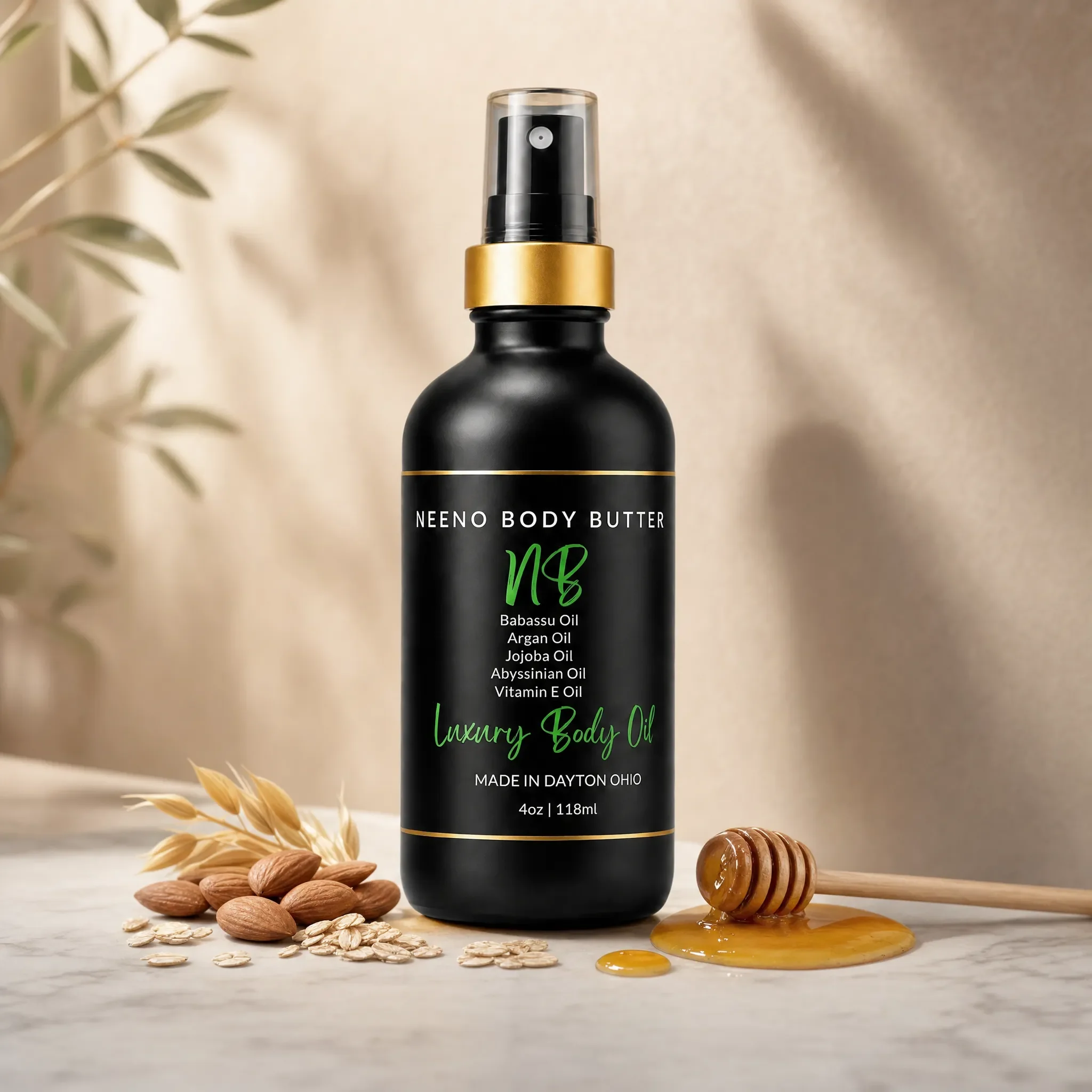 Honey Love Luxury Body Oil | Neeno Body Butter | Vanilla and Almond