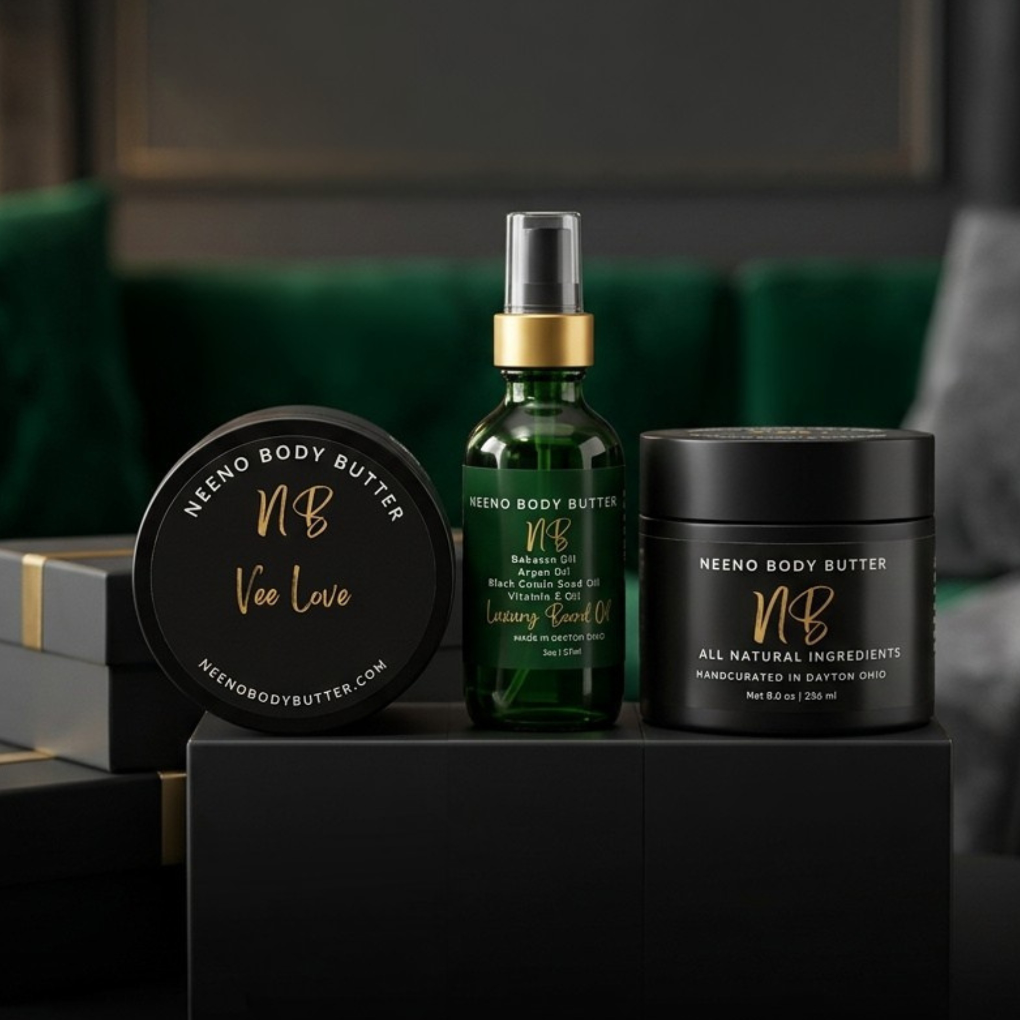 King's Grooming Duo | Beard Oil and Body Butter for Men | Neeno Body Butter